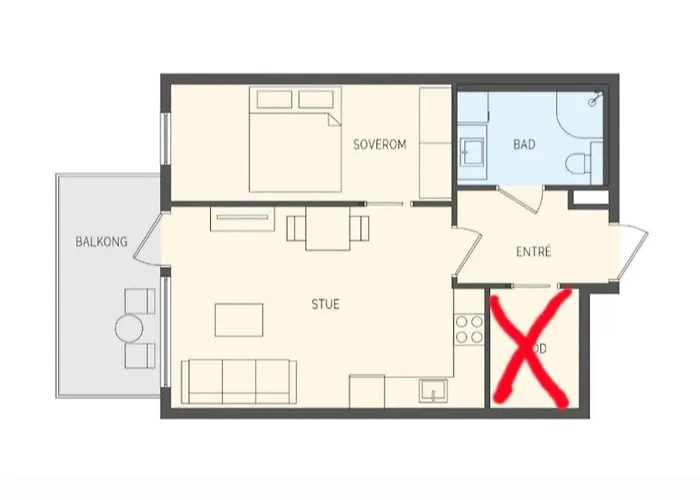 公寓 Flott Mellom Sjo Og Fjell 卑爾根